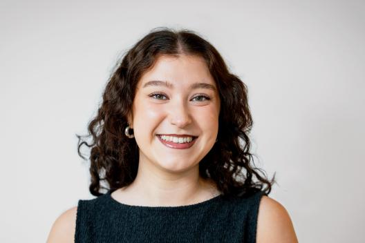 Emilia Baker smiling at the camera