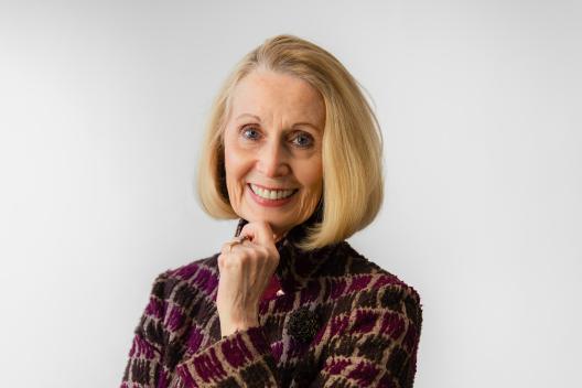 Valerie Hannon smiles at the camera