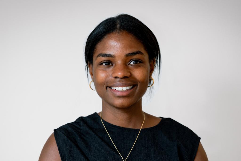 Nadia looking at camera smiling