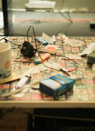 Photograph of living room taken during the Hard Edges project