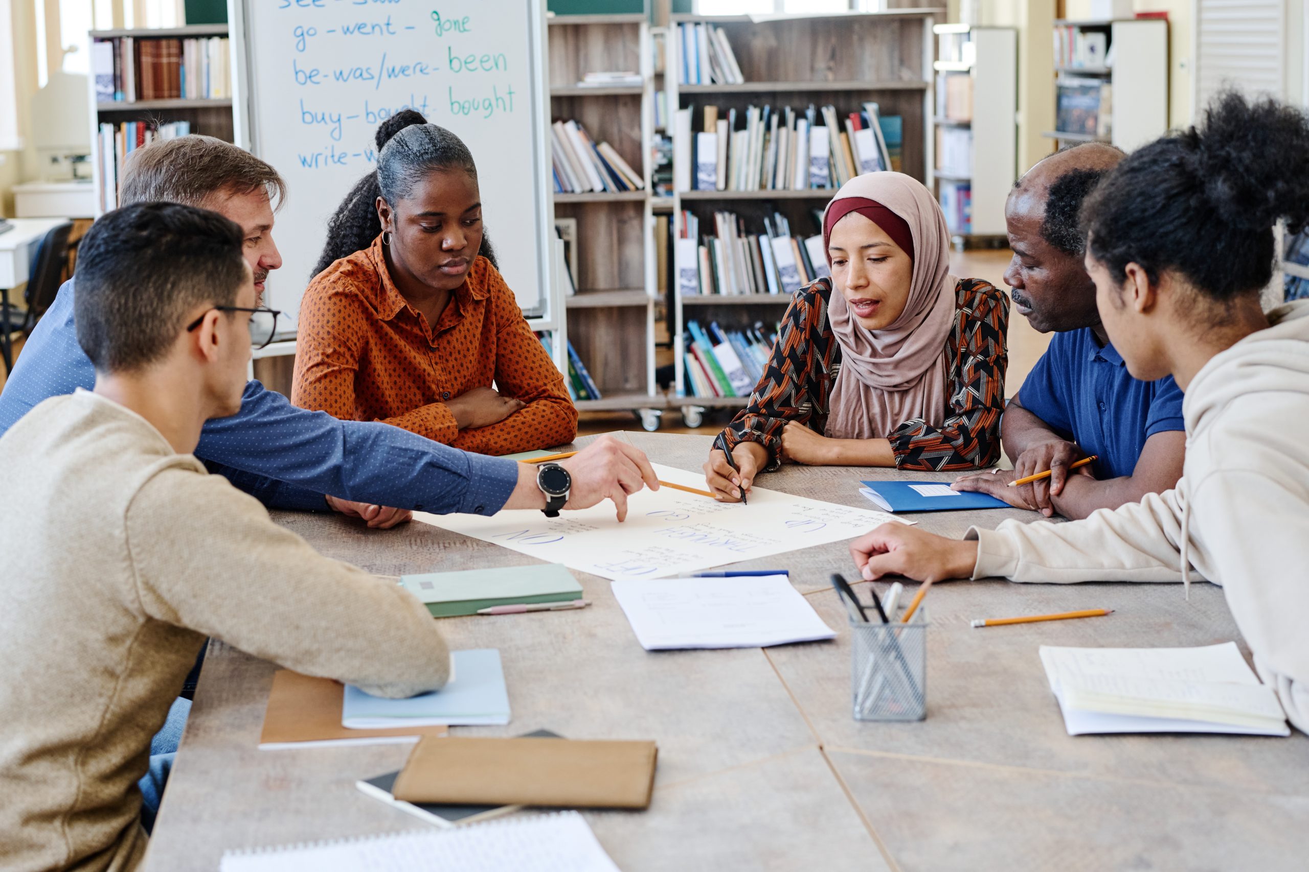 Group of people working