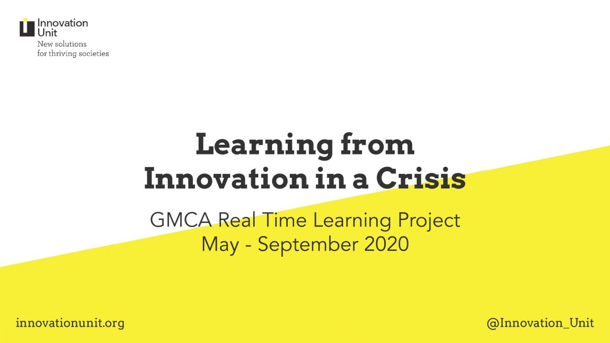 Learning from innovation in a crisis