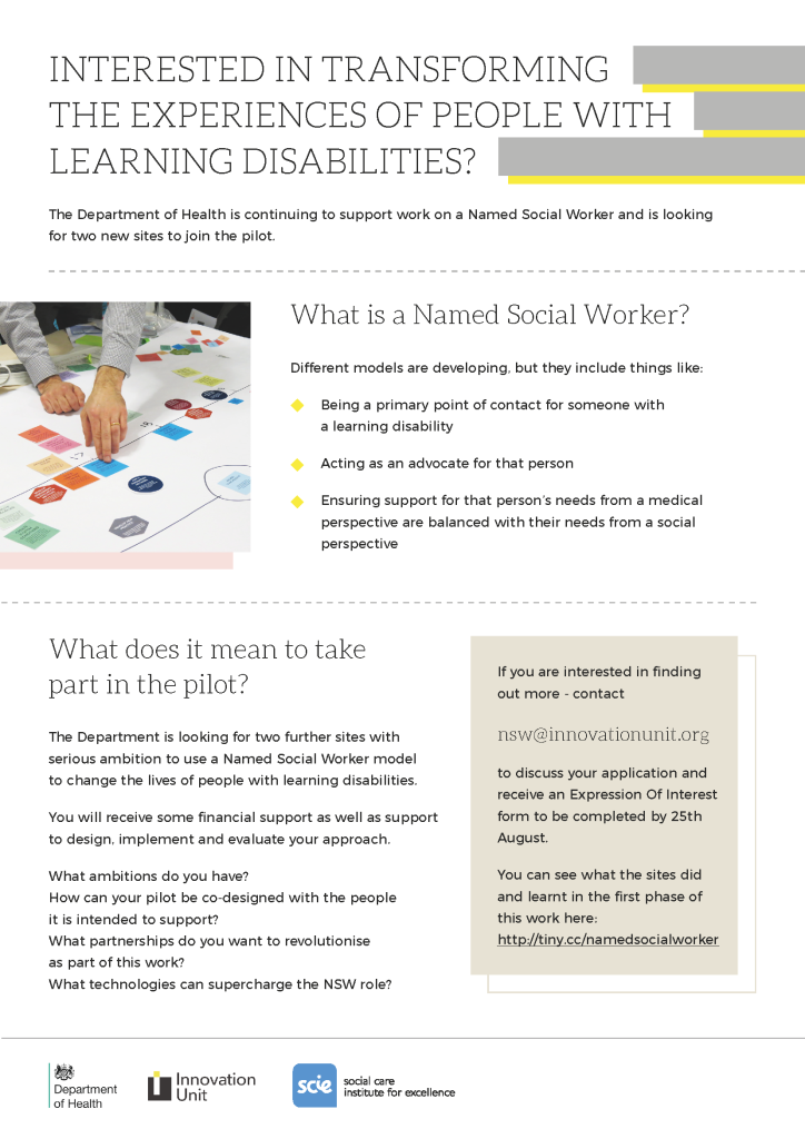 Named Social Worker flyer