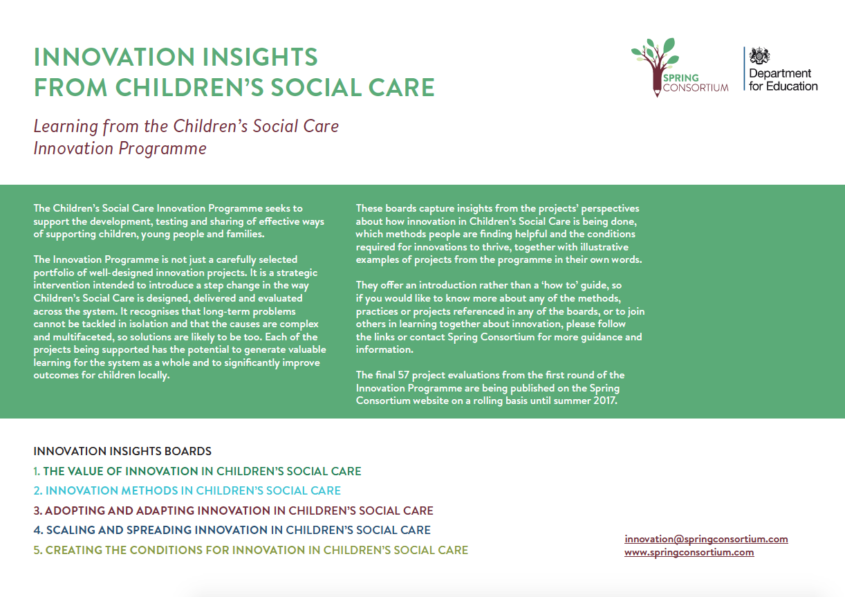 INNOVATION INSIGHTS CHILDRENS SOCIAL CARE